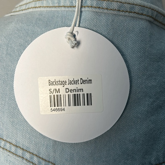 NWT Princess Polly Backstage Denim Jacket sz S/M - Picture 3 of 5